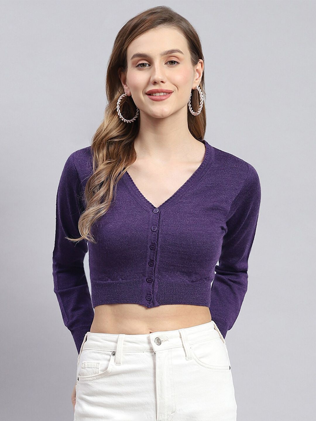 Monte Carlo V-Neck Woollen Cardigan