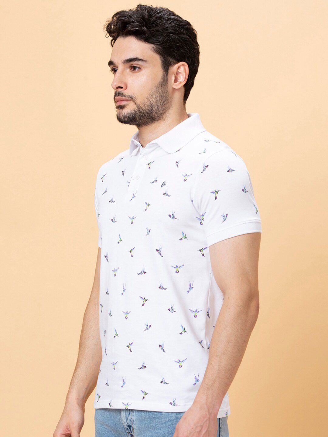 Being Human Conversational Printed Polo Collar Short Sleeves T-shirt