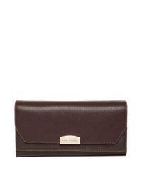 Lino Perros Women Brown Solid Three Fold Wallet