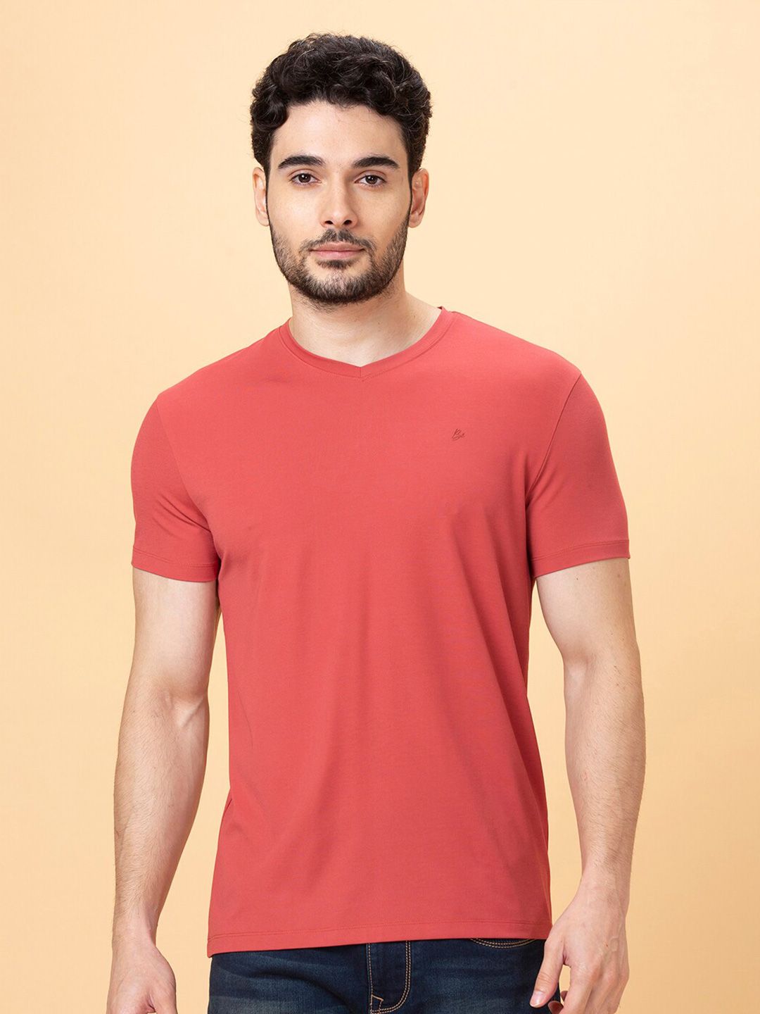 Being Human V-Neck Cotton Casual T-shirt