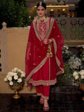 Indo Era Ethnic Motifs Embroidered Panelled Kurta With Trousers & Dupatta