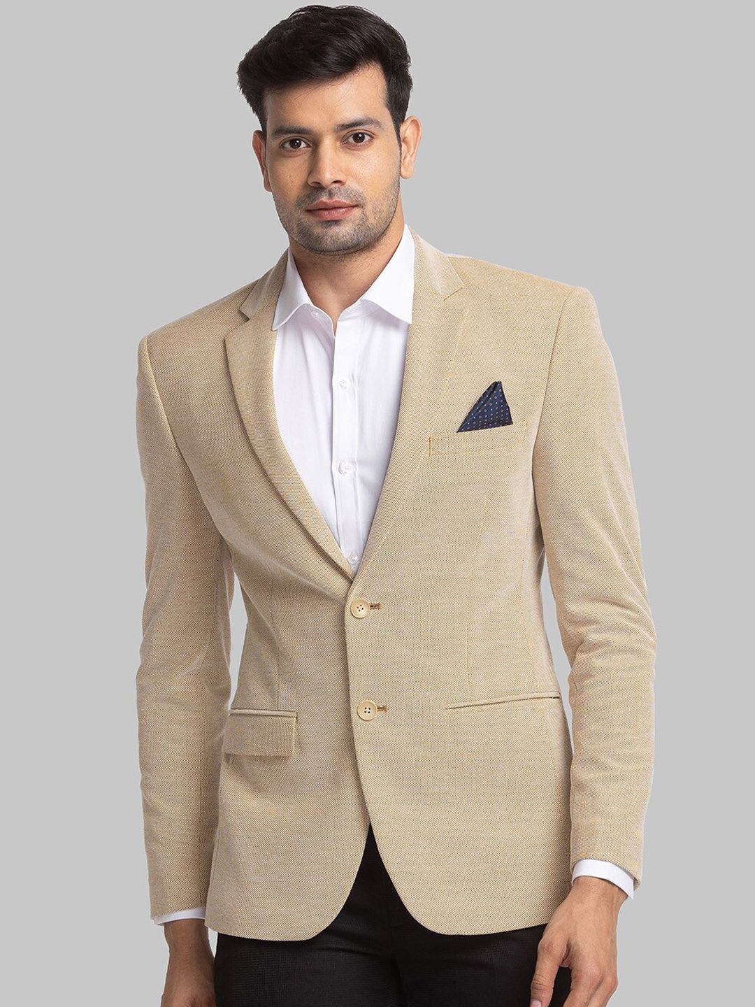 Park Avenue Self Design Single-Breasted Active Fit Casual Blazer