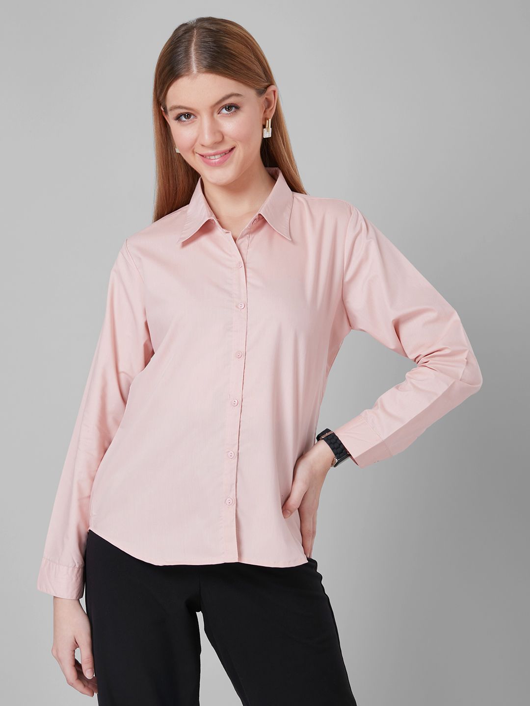 Style Quotient Women Solid Formal Shirt