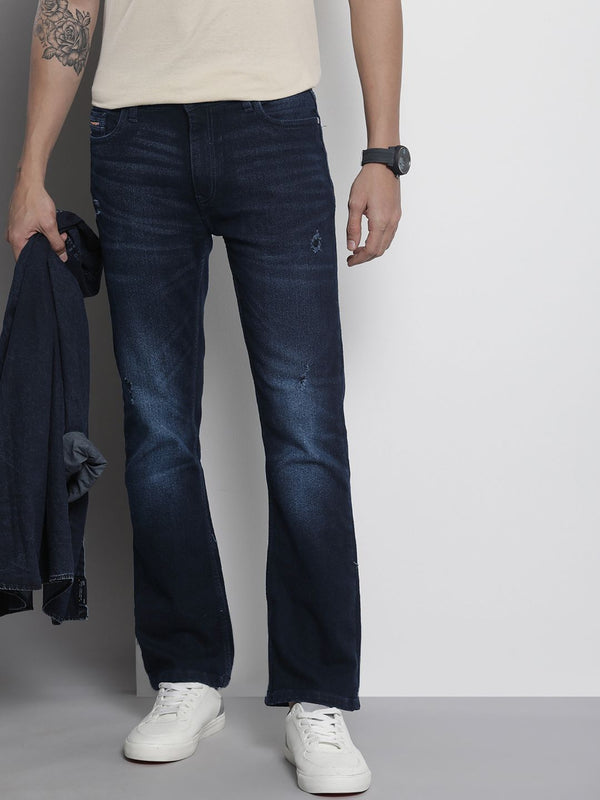 The Indian Garage Co Men Bootcut Light Fade Jeans Regangan
