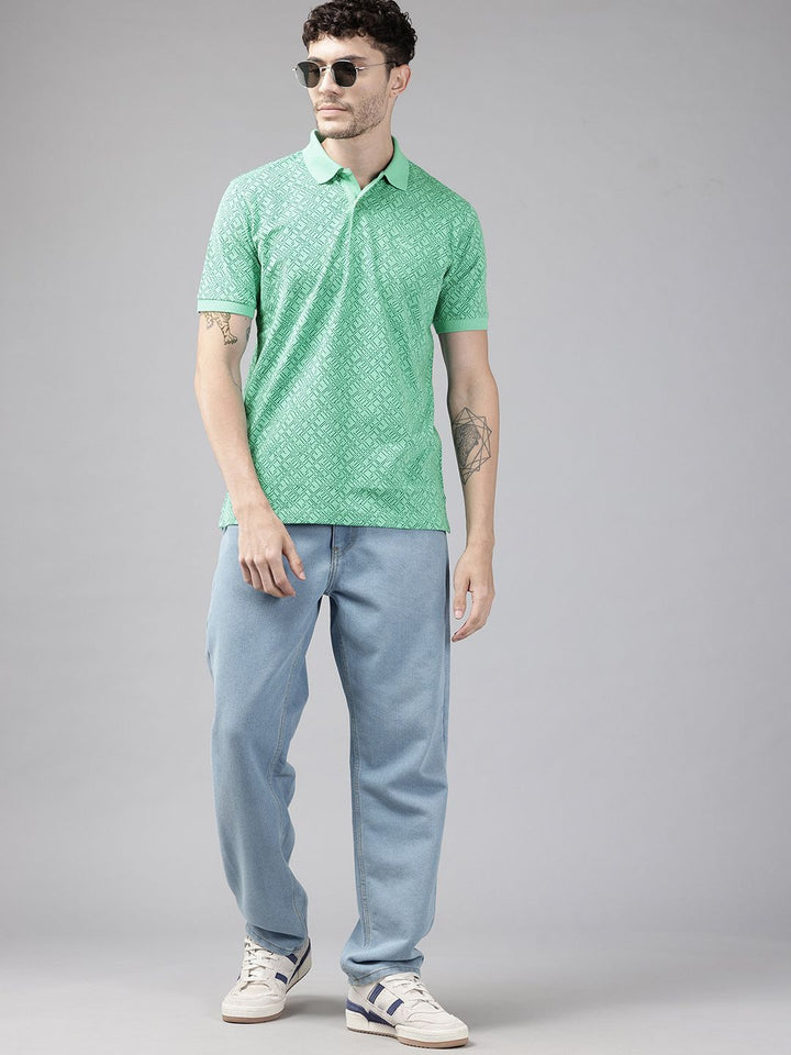 Park Avenue Printed Polo Collar T-shirt