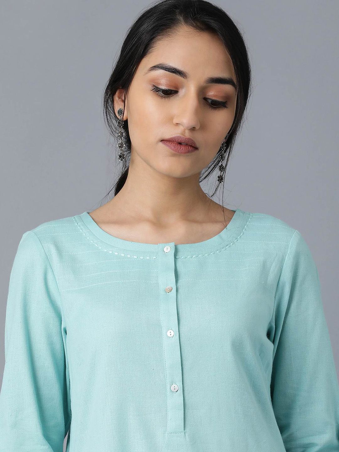 W Women Straight Cotton Kurta