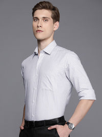Raymond Opaque Striped Pure Cotton Formal Shirt