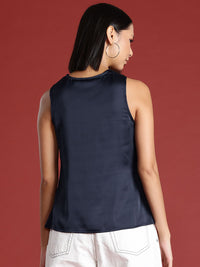 all about you Twisted Detail Satin Top