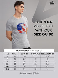 ADRO Men Grey Melange Tshirts
