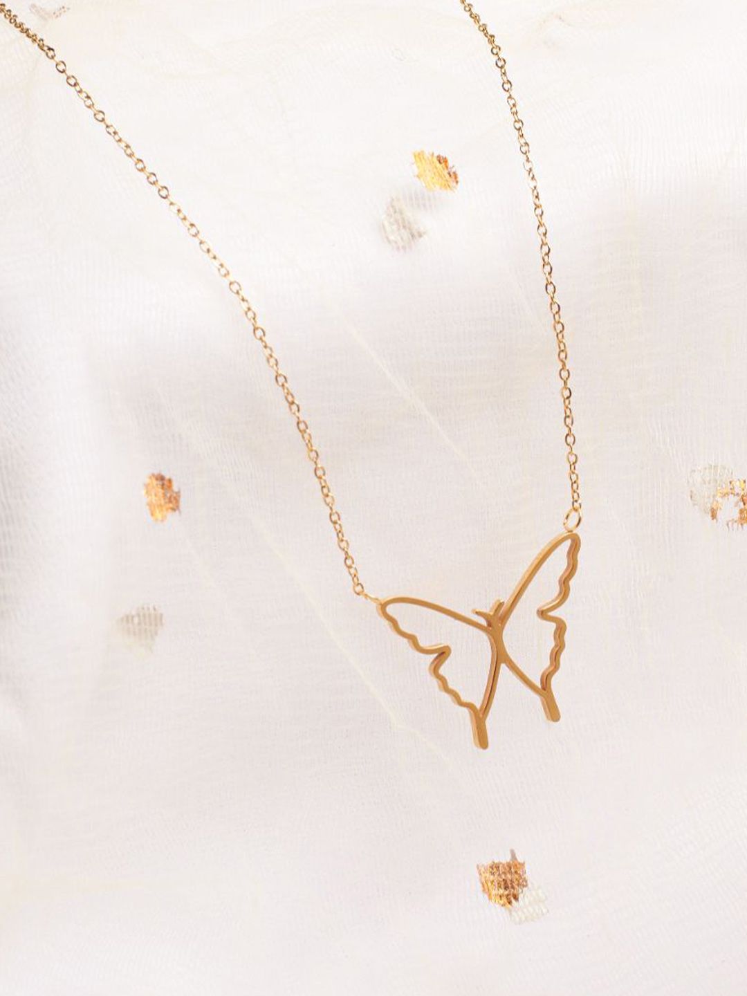 Rantai emas Mariposa keluli tahan karat asin