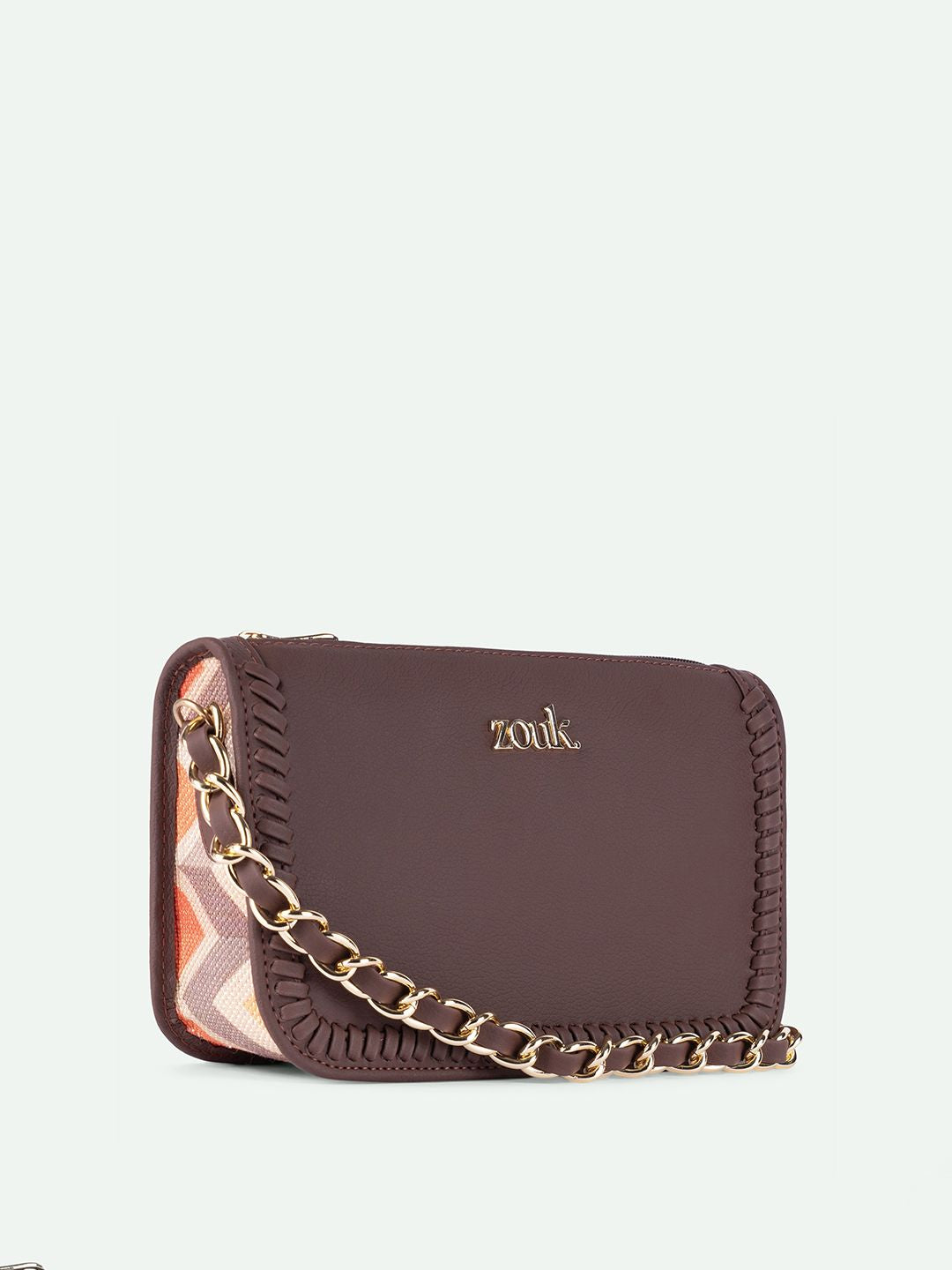 ZOUK Women Solid Structured Sling Bag