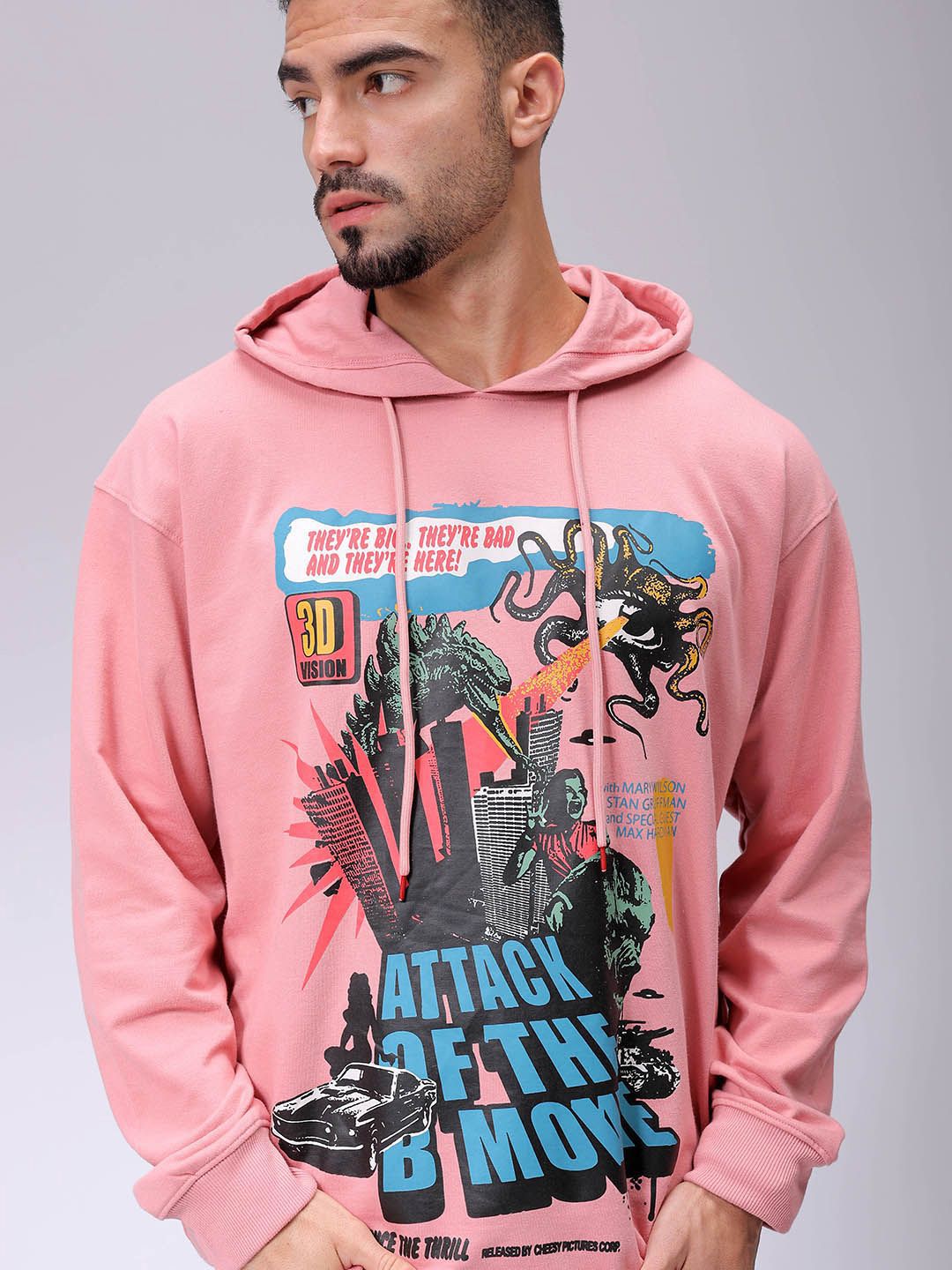 The Indian Garage Co Men Printed Hooded Sweatshirt