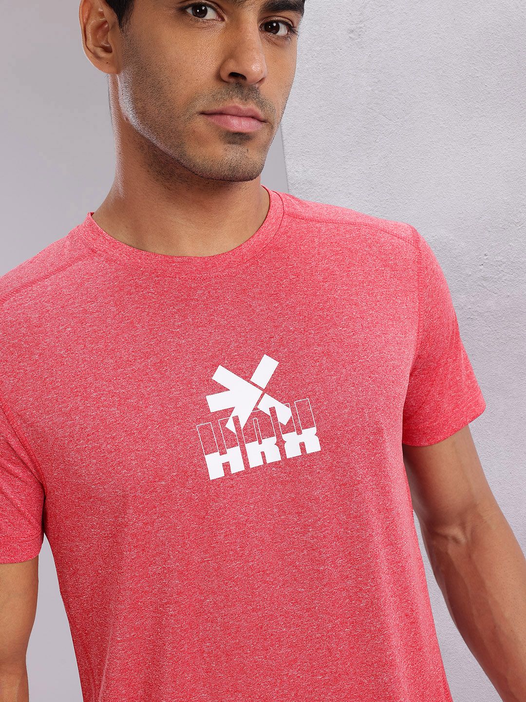 HRX by Hrithik Roshan Men Brand Logo Printed Rapid-Dry Training T-shirt