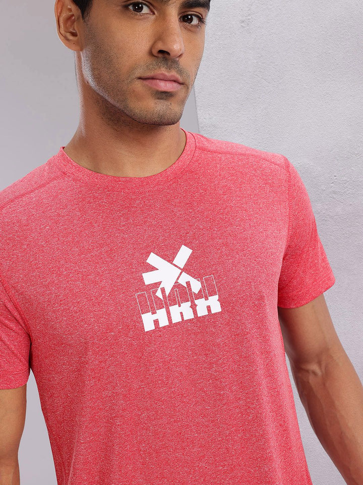 HRX by Hrithik Roshan Men Brand Logo Printed Rapid-Dry Training T-shirt
