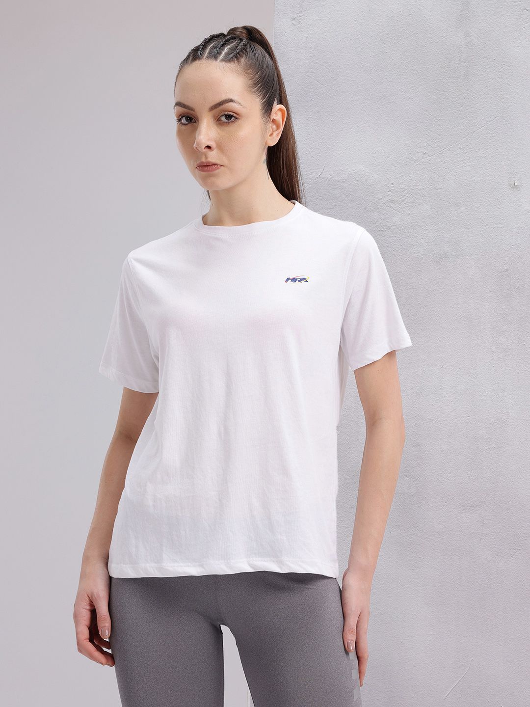 HRX by Hrithik Roshan Women Brand Logo Printed T-shirt