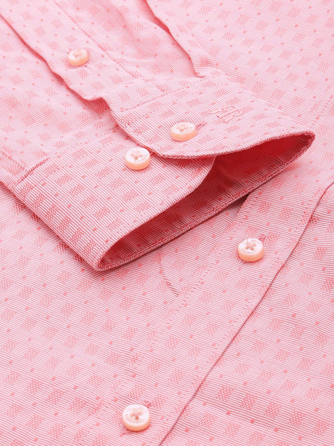 Raymond Textured Slim Fit Pure Cotton Formal Shirt