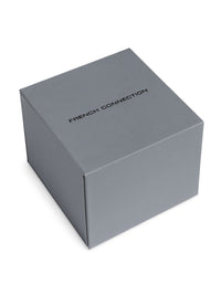 Sambungan Perancis Lelaki Dial & Gaya Gaya Kulit Tali Analog Watch- FCB2BL
