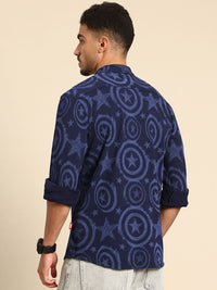 Being Human Marvel Printed Pure Cotton Casual Shirt