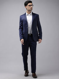 Park Avenue Self Design Single Breasted Super Slim Fit 2-Peice Suit