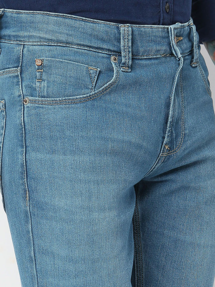 SPYKAR Men Skinny Slim Fit Low-Rise Light Fade Stretchable Jeans