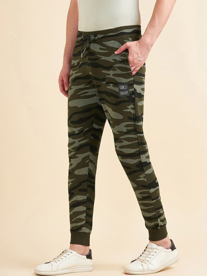 Sweet Dreams Men Olive Dry-Fit Joggers Track Pants