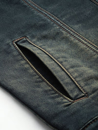 Being Human Washed Denim Jacket with Inner Pockets