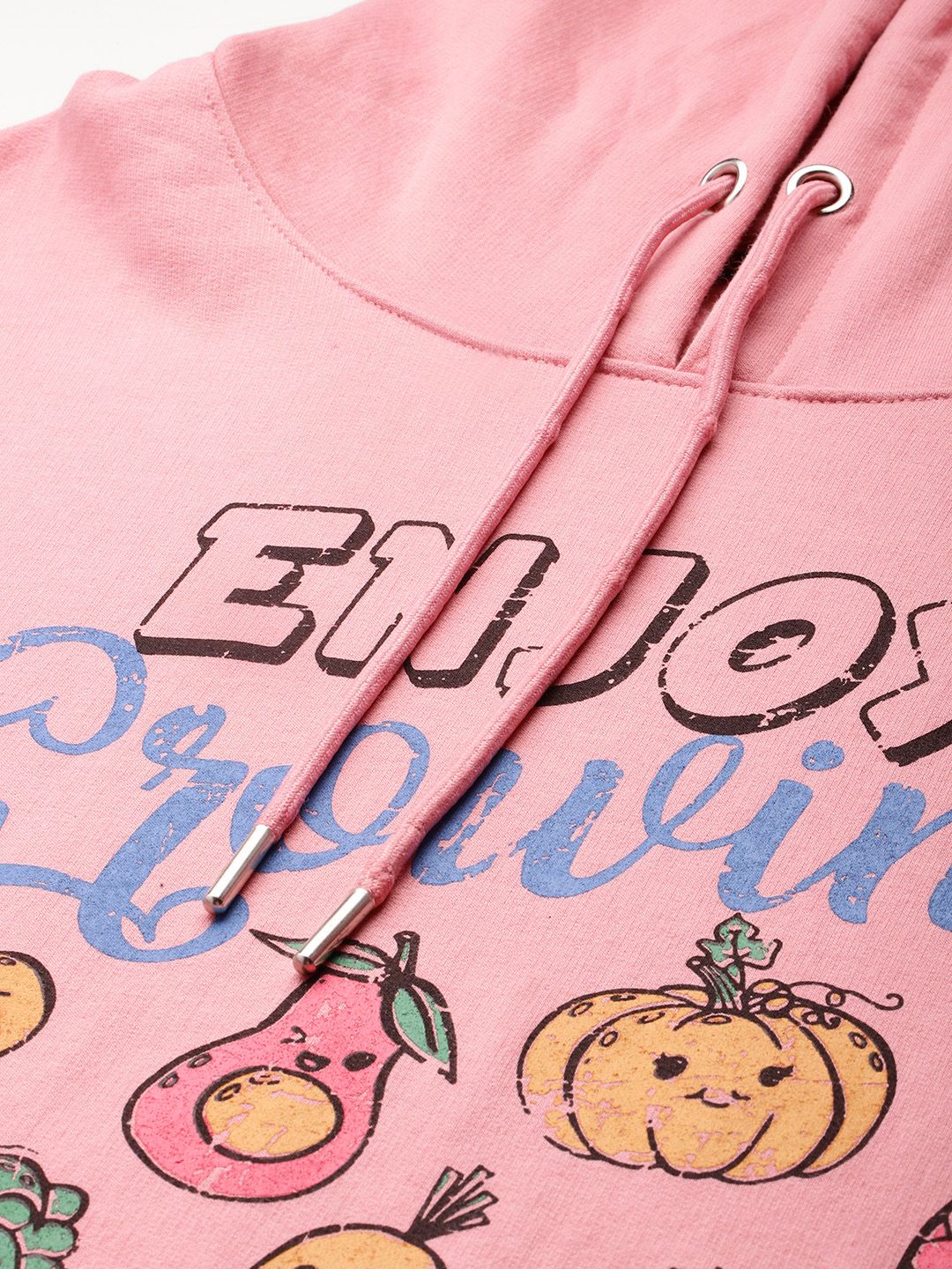 DressBerry Women Printed Hooded Sweatshirt