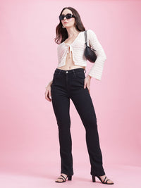 DressBerry Women Bootcut High-Rise Stretchable Jeans