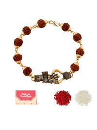 Voylla Men Lord Shiva Motifs Rudraksha Rakhi