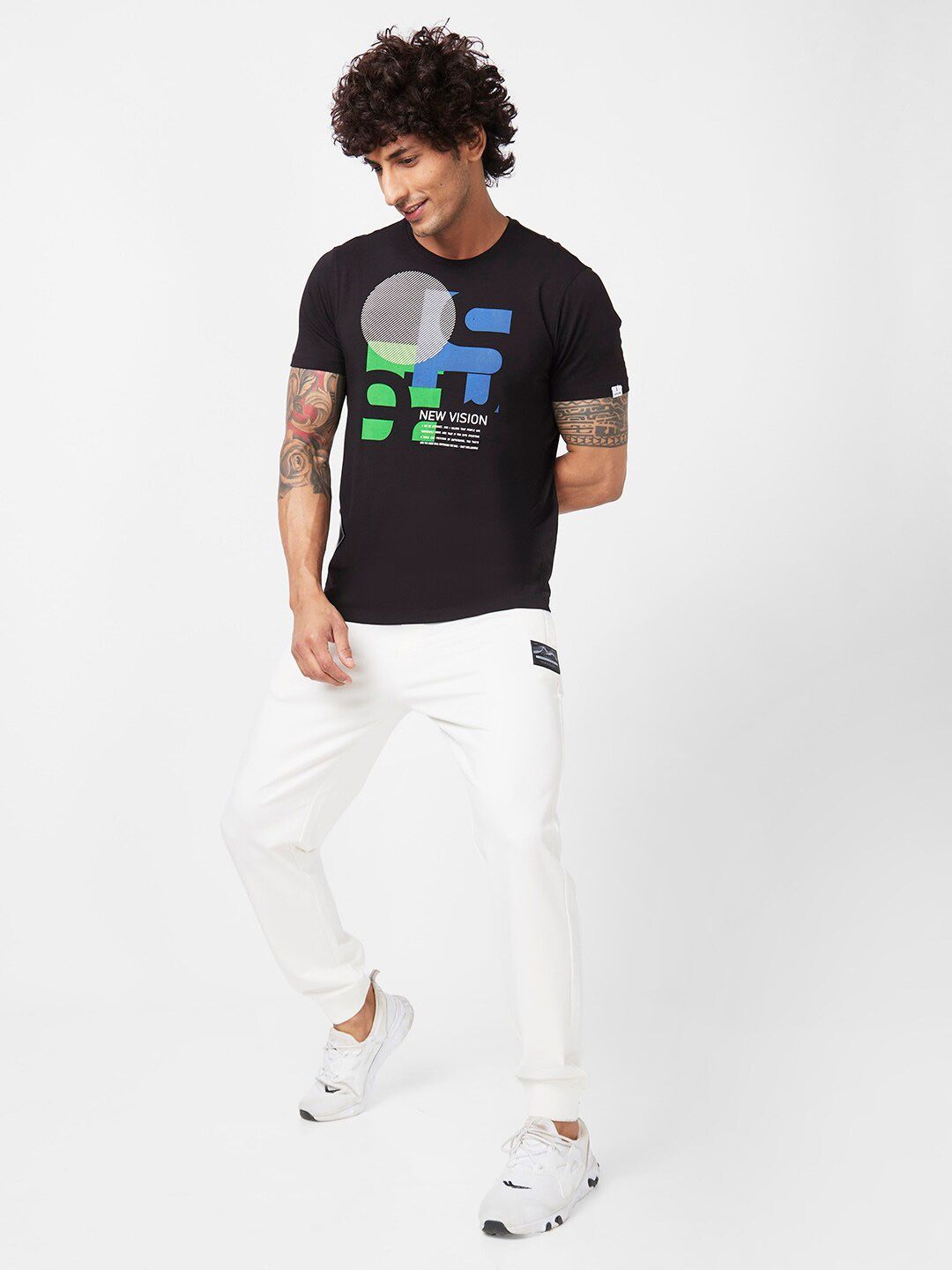 SPYKAR Typography Printed Slim Fit Cotton T-Shirt