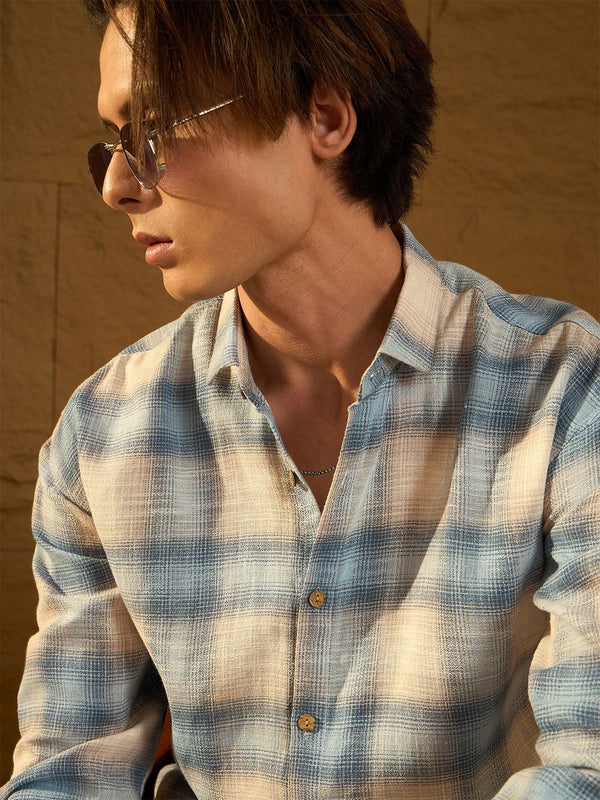 DENNISON Drop Shoulder Oversized Checked Shirt