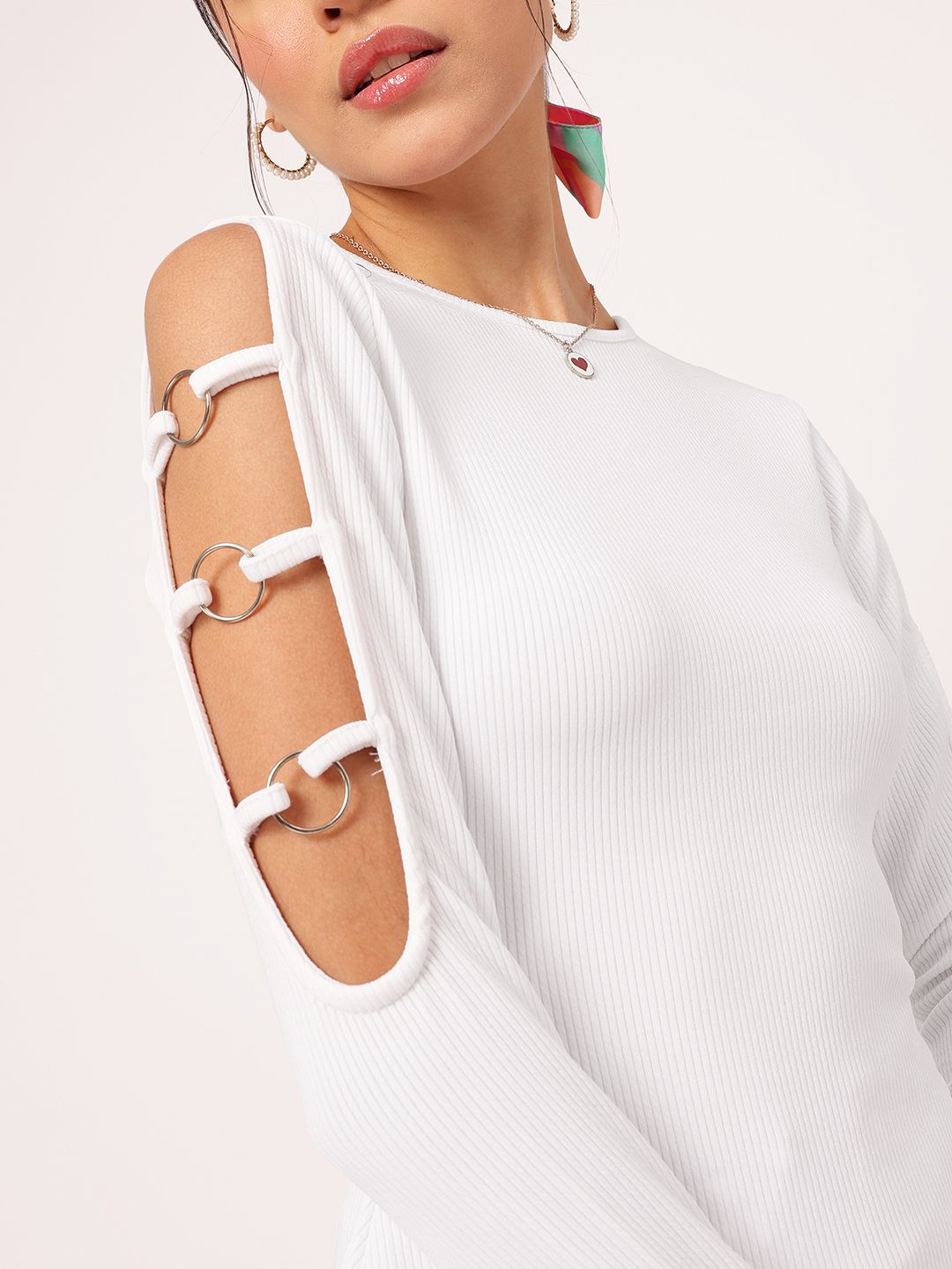 DressBerry Sweet Sixteen Cut-Out Ribbed Top