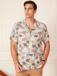 DENNISON Smart Block Printed Casual Shirt