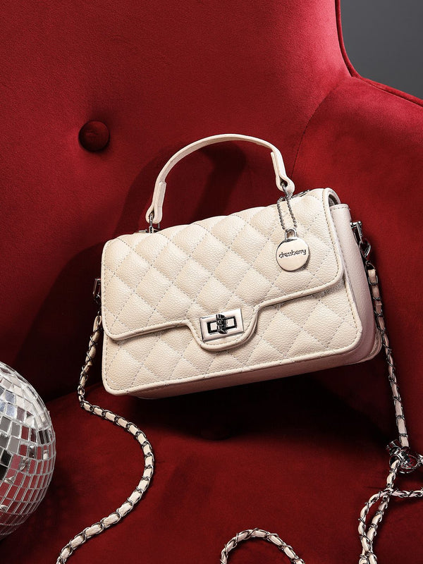 DressBerry Textured Structured Sling Bag with Quilted