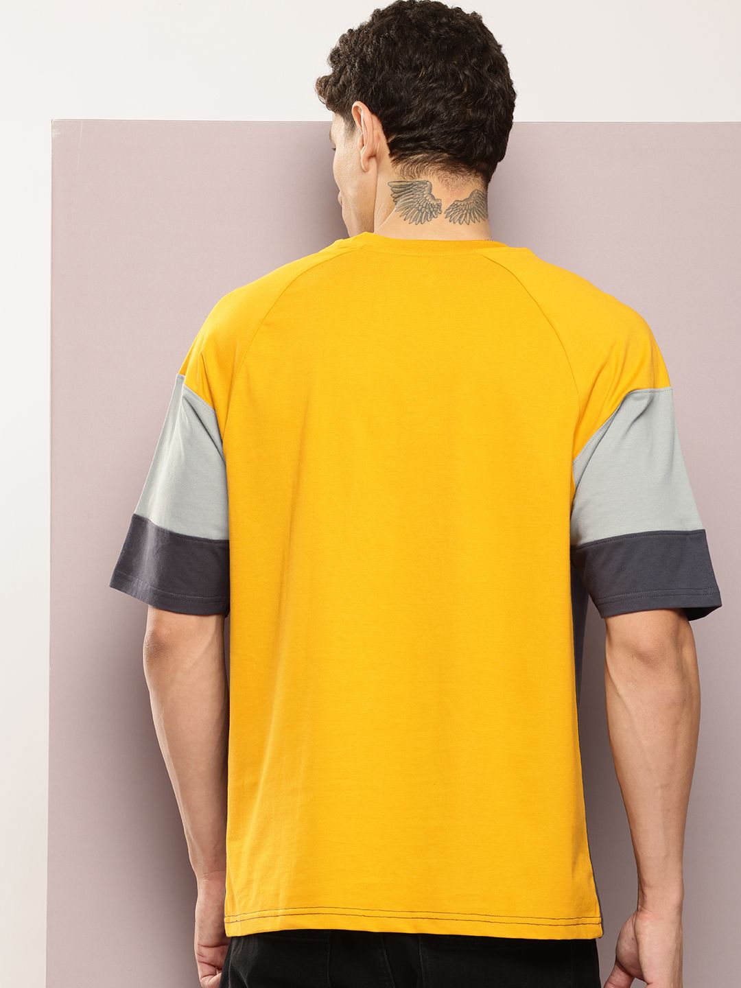 DILLINGER Men Typography Printed Oversized T-shirt