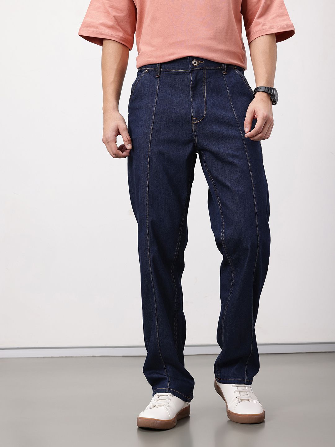 ether Men 365 Essentials Straight Fit Mid-Rise Jeans