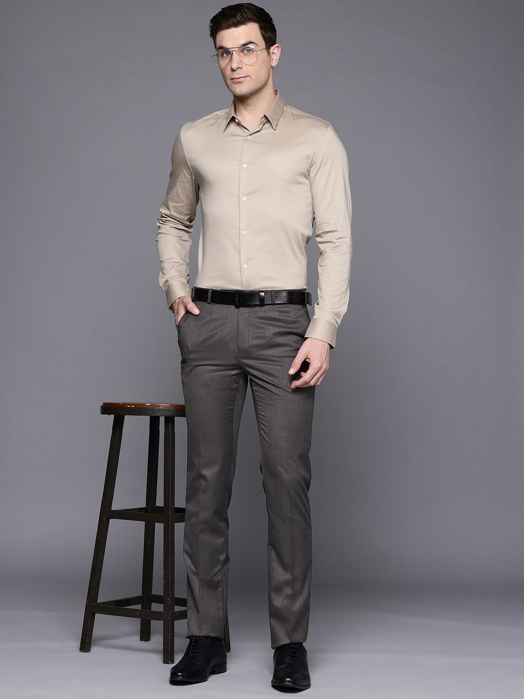 Raymond Men Slim Fit Formal Trousers