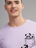 ADRO Men Typography Printed Applique T-shirt