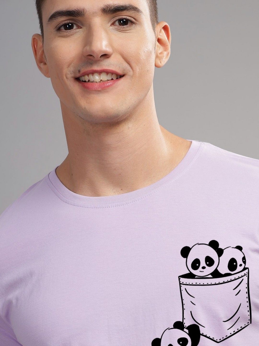 ADRO Men Typography Printed Applique T-shirt