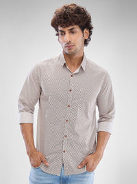 SPYKAR Men Slim Fit Geometric Printed Casual Shirt