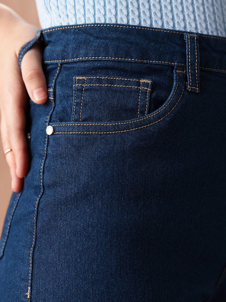 all about you Women Straight Fit High-Rise Stretchable Jeans