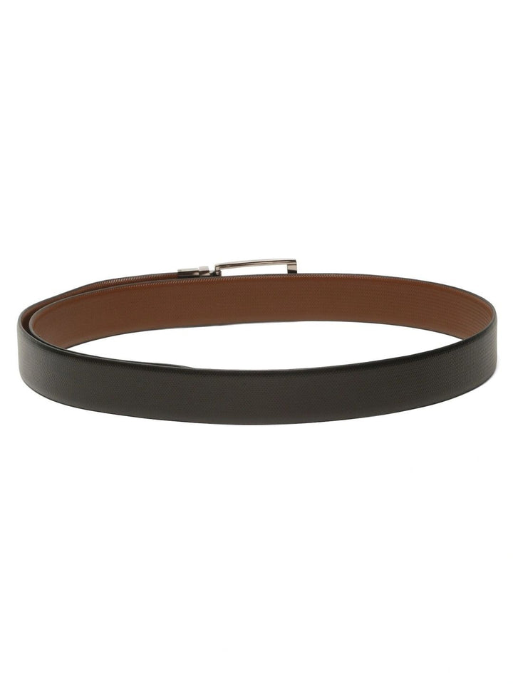 Teakwood Leathers Men Textured Leather Reversible Formal Belt
