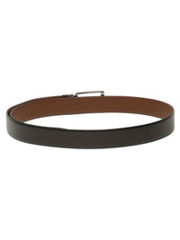 Teakwood Leathers Men Textured Leather Reversible Formal Belt
