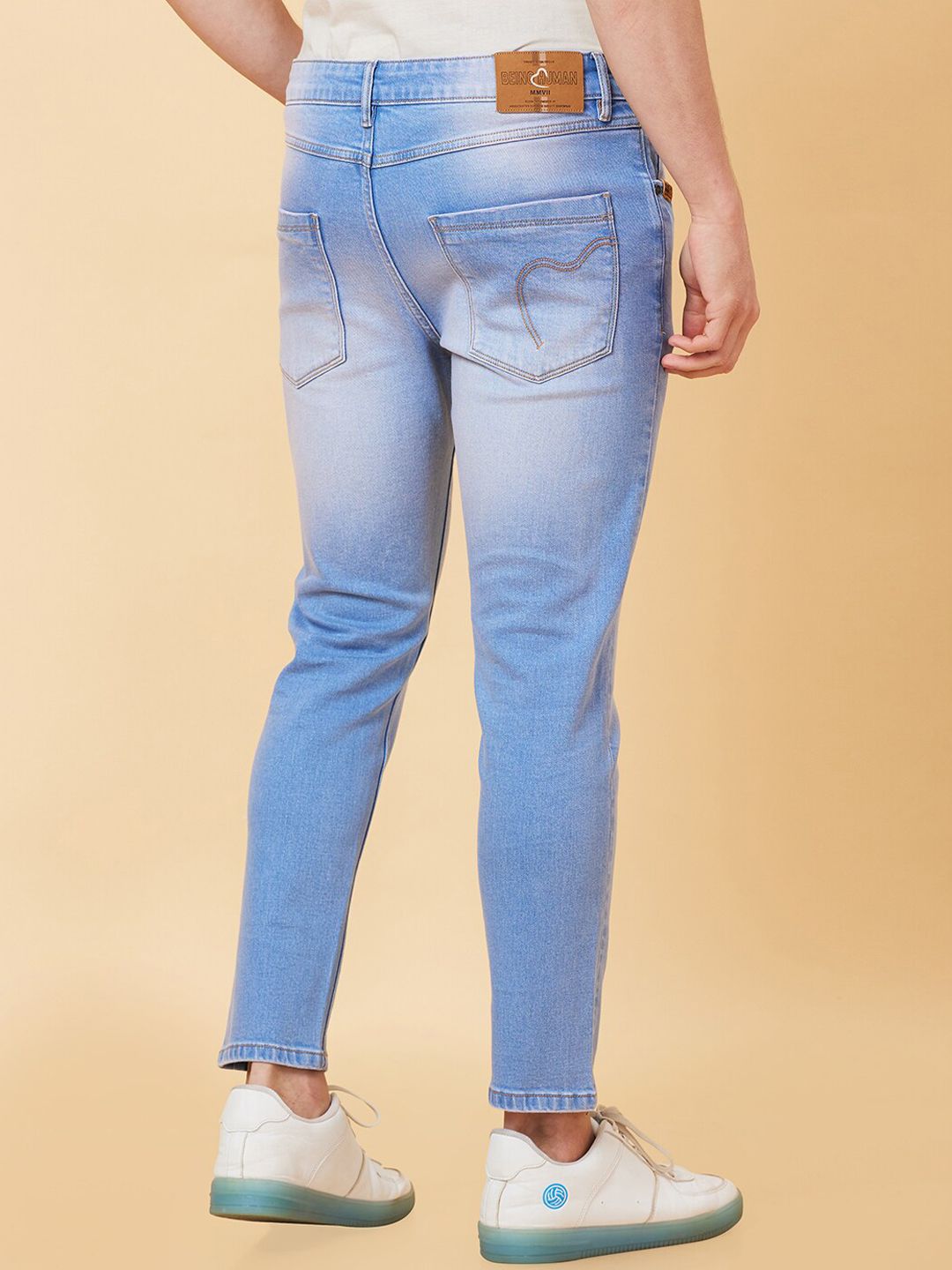 Being Human Men Heavy Fade Clean Look Stretchable Jeans