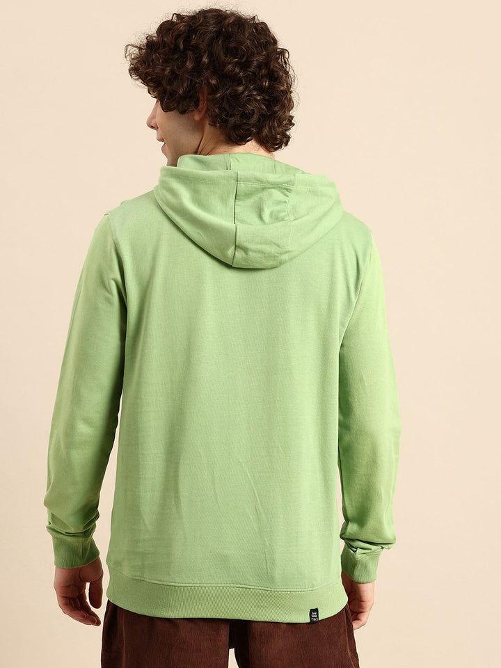 Being Human Brand Logo Printed Hooded Pure Cotton Sweatshirt