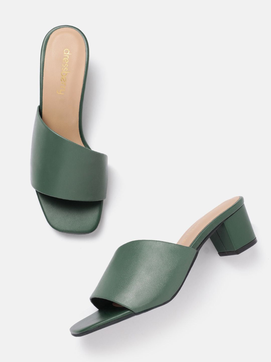 DressBerry Open Toe Block Heel