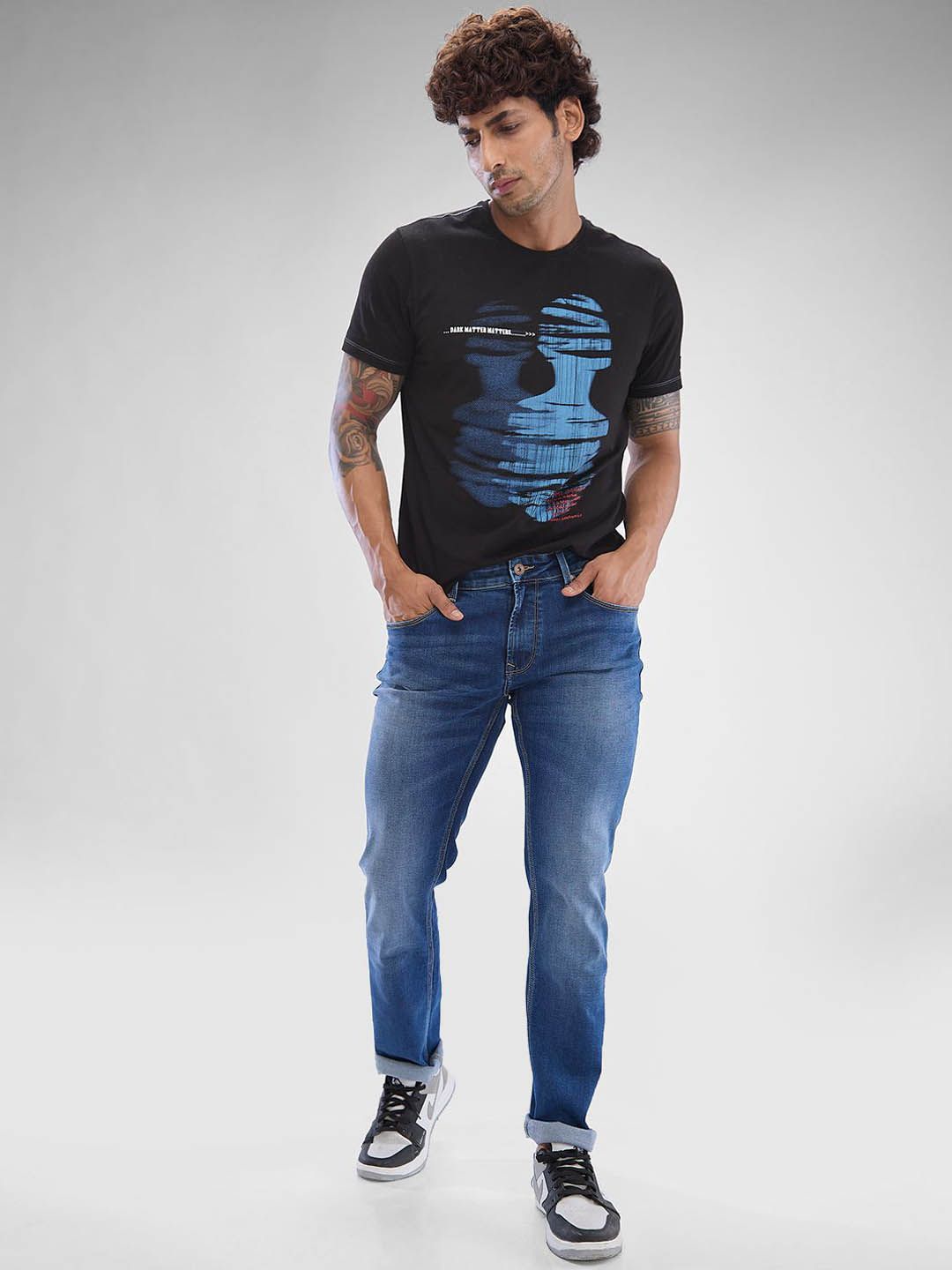 SPYKAR Men Mid Rise Stretchable Clean Look Jeans