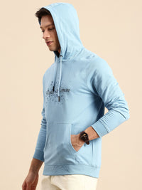 Being Human Pure Cotton Brad Logo Printed Hooded Sweatshirt