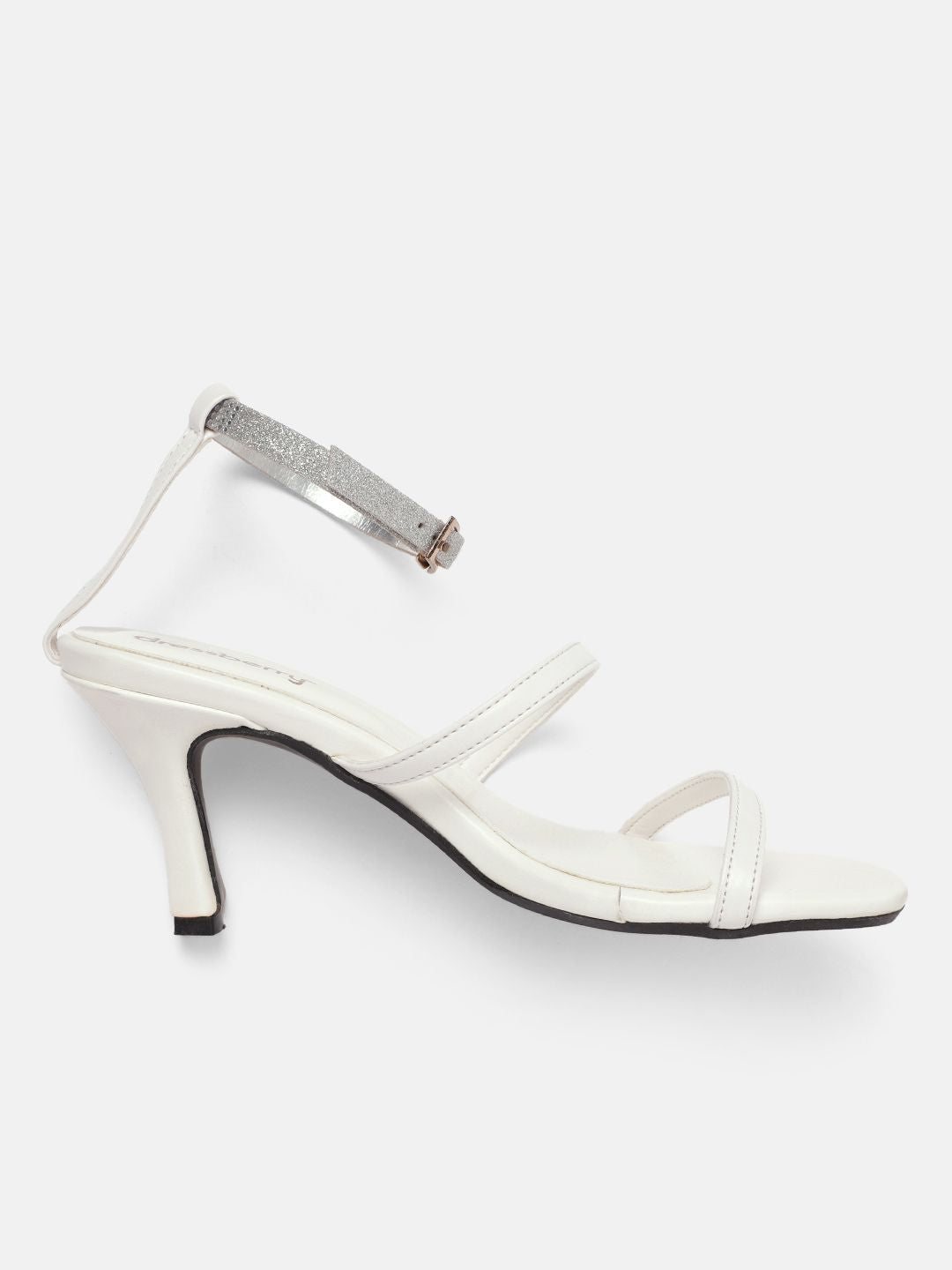 DressBerry Rhinestone Embellished Slim Heels