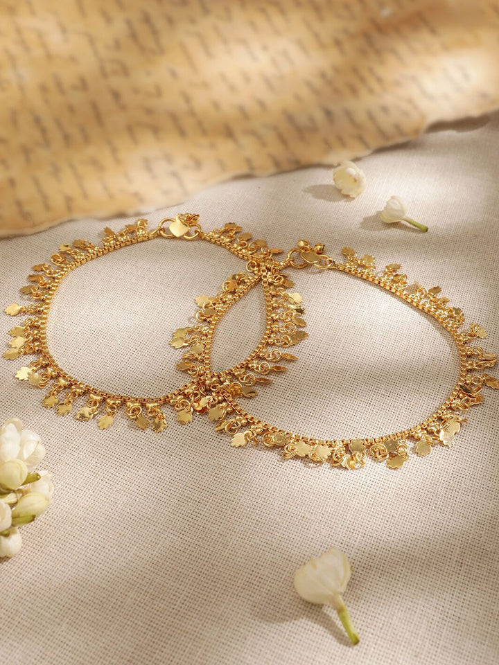 Rubans Set Of 2 Gold-Plated Anklet
